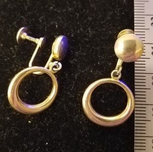 Vintage Alice screw back earrings